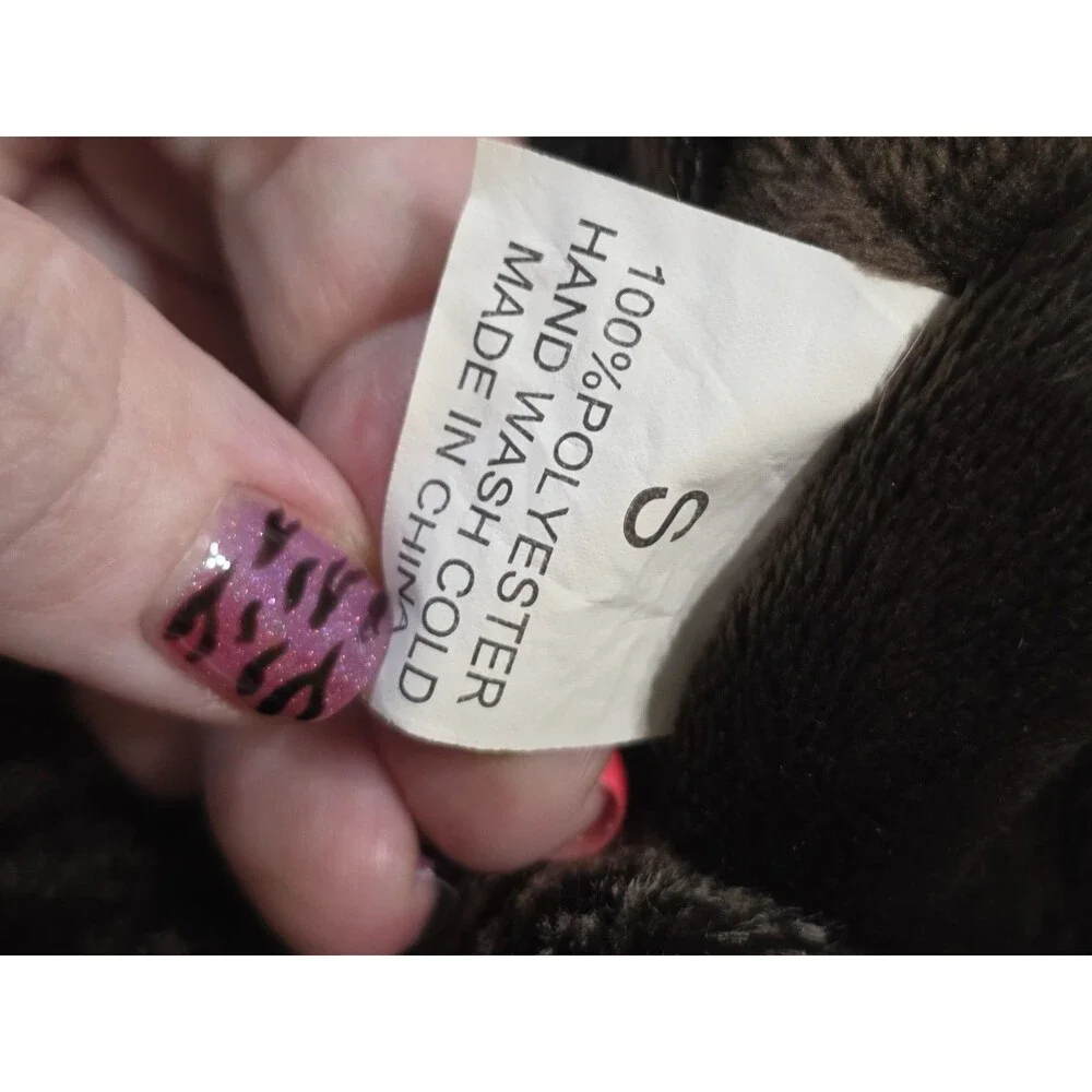 Coco Lane Couture Coat Faux Fur Dog Coat Brown and Tan Size Small